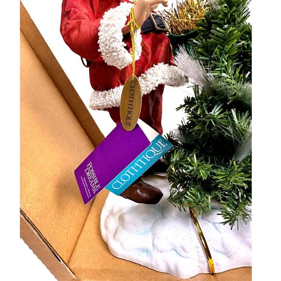 Clothtique Possible Dreams 2000 “Christmas Glow” 15103 Santa Figure-Excellent - Picture 4 of 9